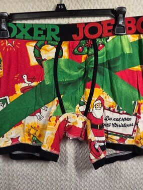 Joe Boxer Mens Holiday Christmas Boxer Shorts "Do Not Open Until Christmas" XL